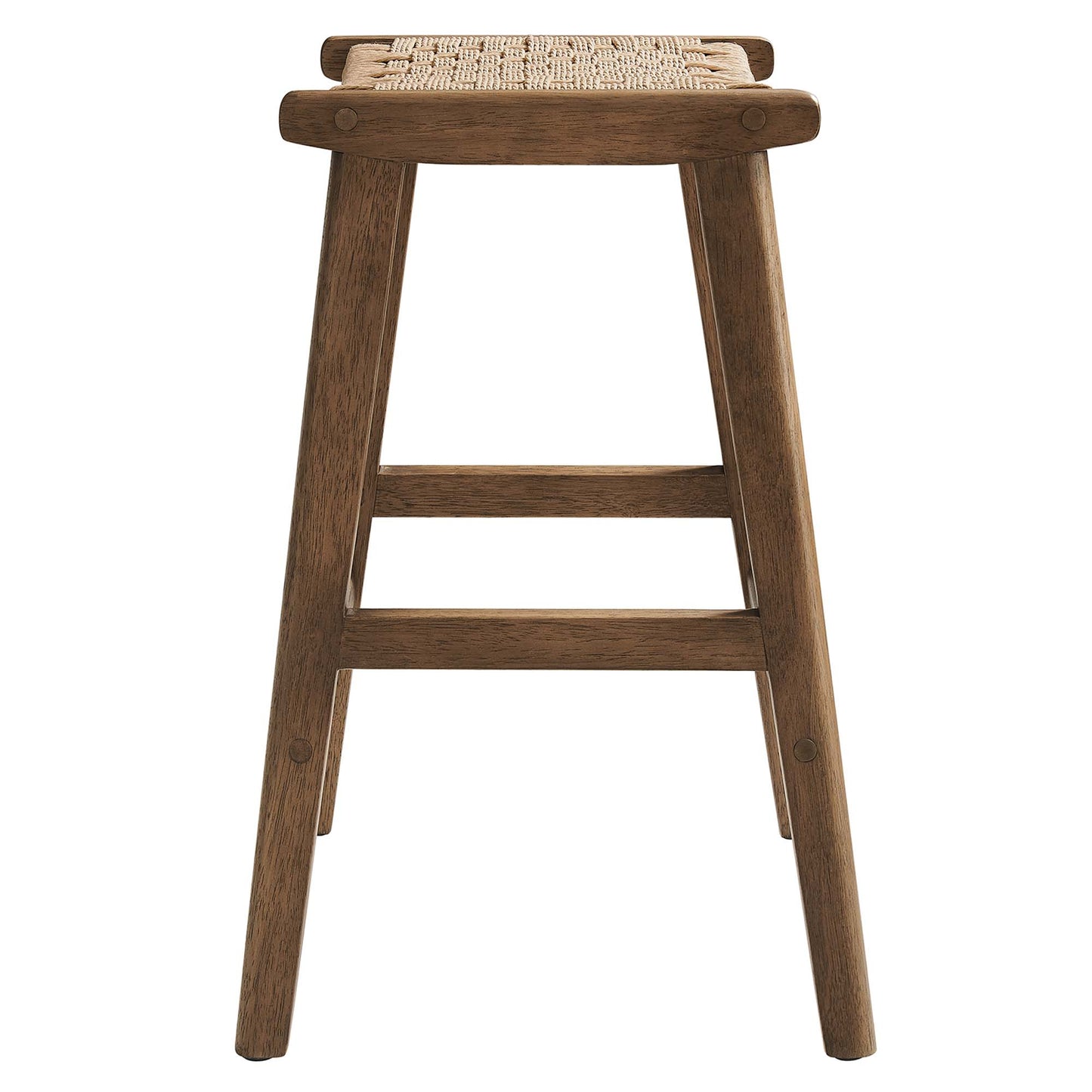 Lot de 2 tabourets de bar en bois tressé Saoirse par Modway