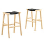 Lot de 2 tabourets de bar en bois tressé Saoirse par Modway