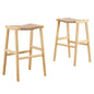 Lot de 2 tabourets de bar en bois tressé Saoirse par Modway