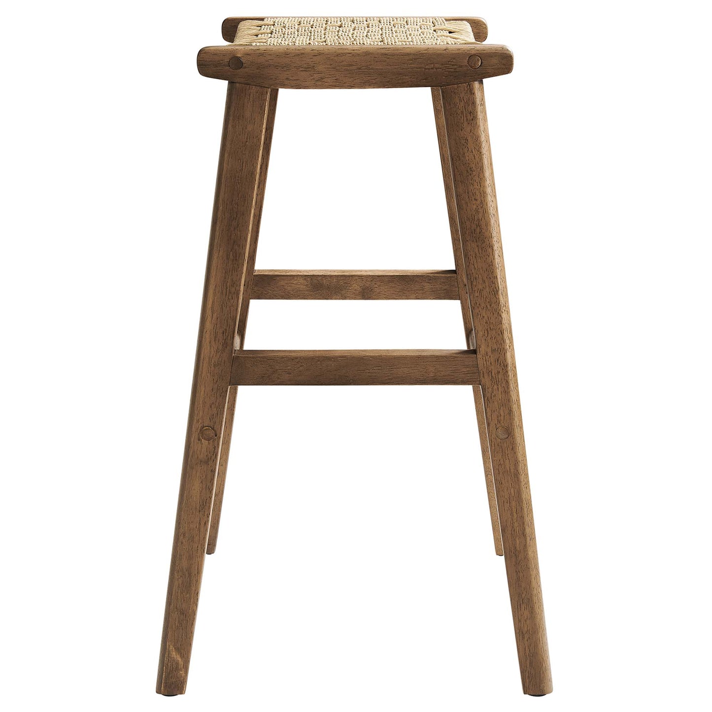 Lot de 2 tabourets de bar en bois tressé Saoirse par Modway