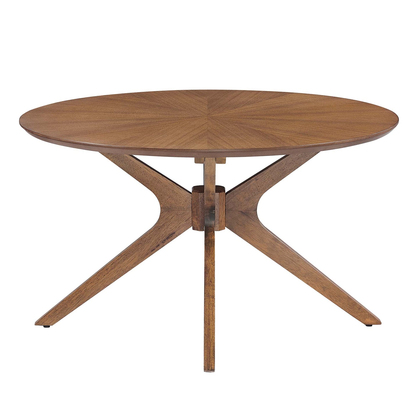 Crossroads Round Wood Coffee Table