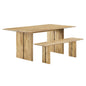 Amistad 72" Wood Dining Table and Bench Set