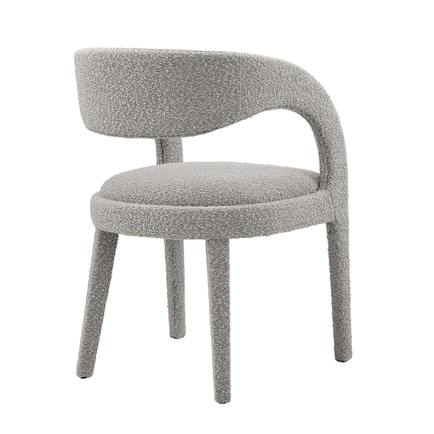 Juego de 2 sillas de comedor tapizadas Pinnacle Boucle de Modway