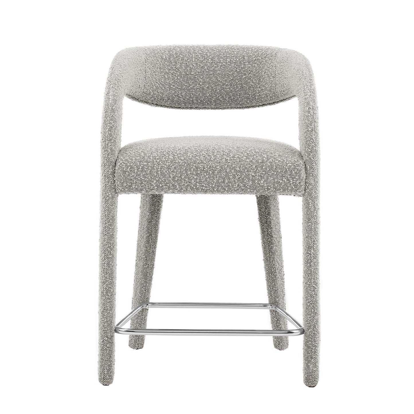 Lot de 2 tabourets de bar rembourrés Pinnacle Boucle par Modway