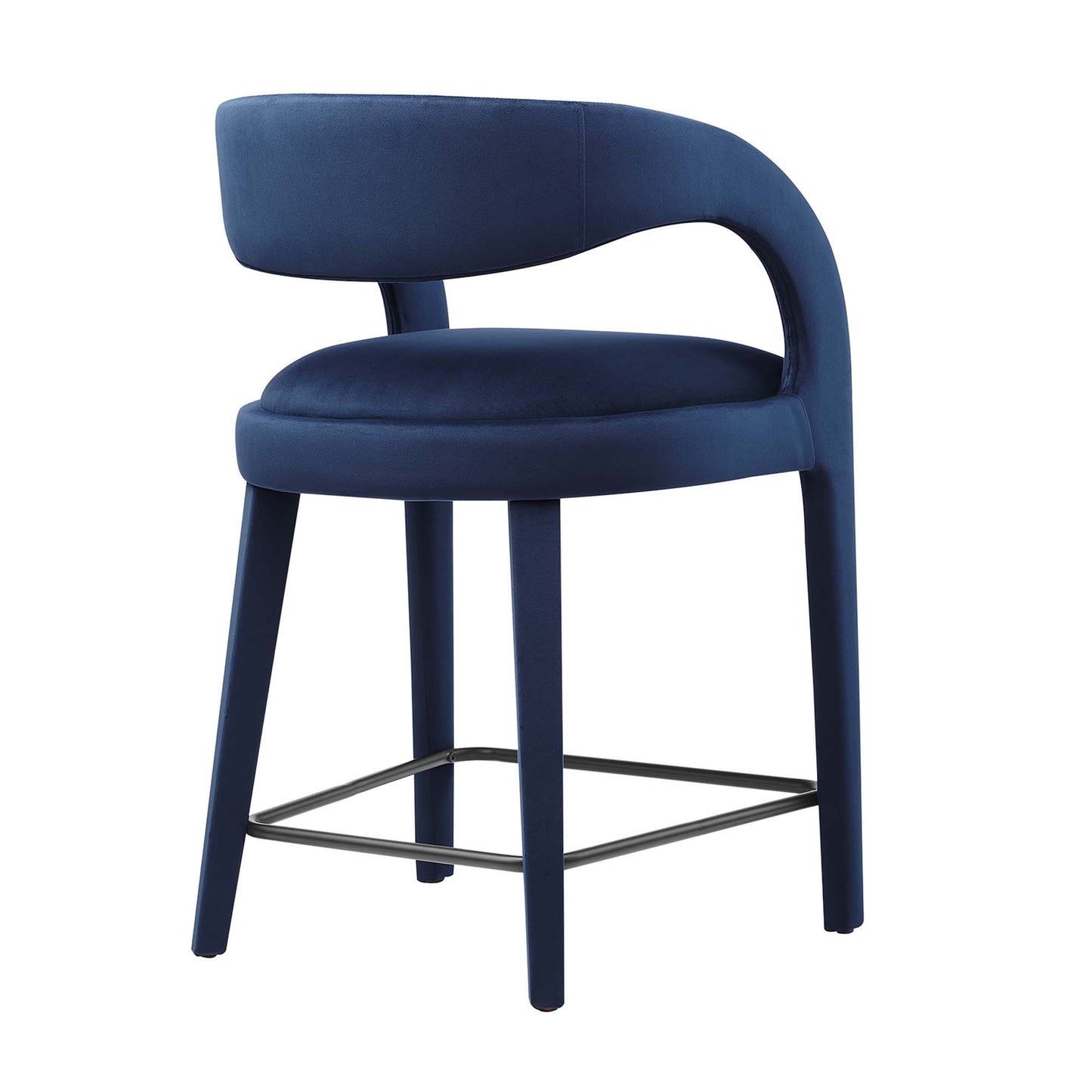 Ensemble de 2 tabourets de bar Pinnacle Performance en velours par Modway