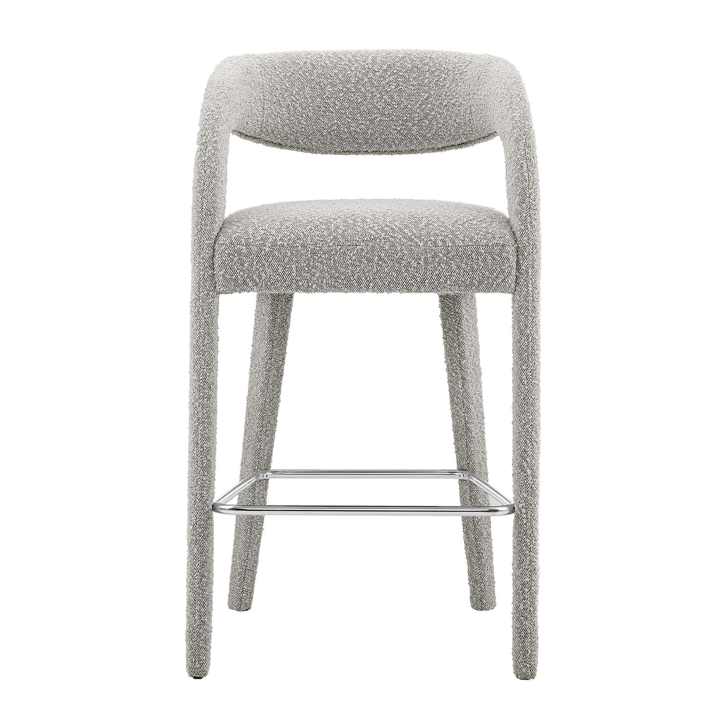 Lot de 2 tabourets de bar rembourrés Pinnacle Boucle par Modway