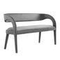 Pinnacle Performance Velvet Accent Bench