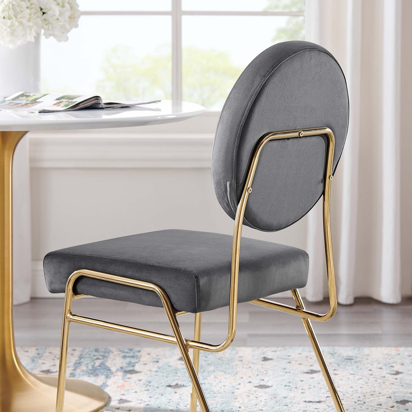 Craft Performance Velvet Dining Side Chairs Set of 2