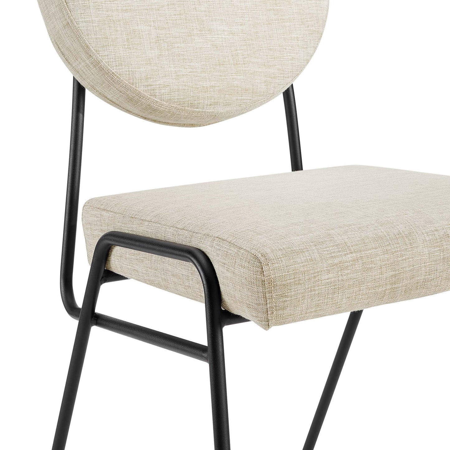 Craft Upholstered Fabric Dining Side Chairs Set of 2