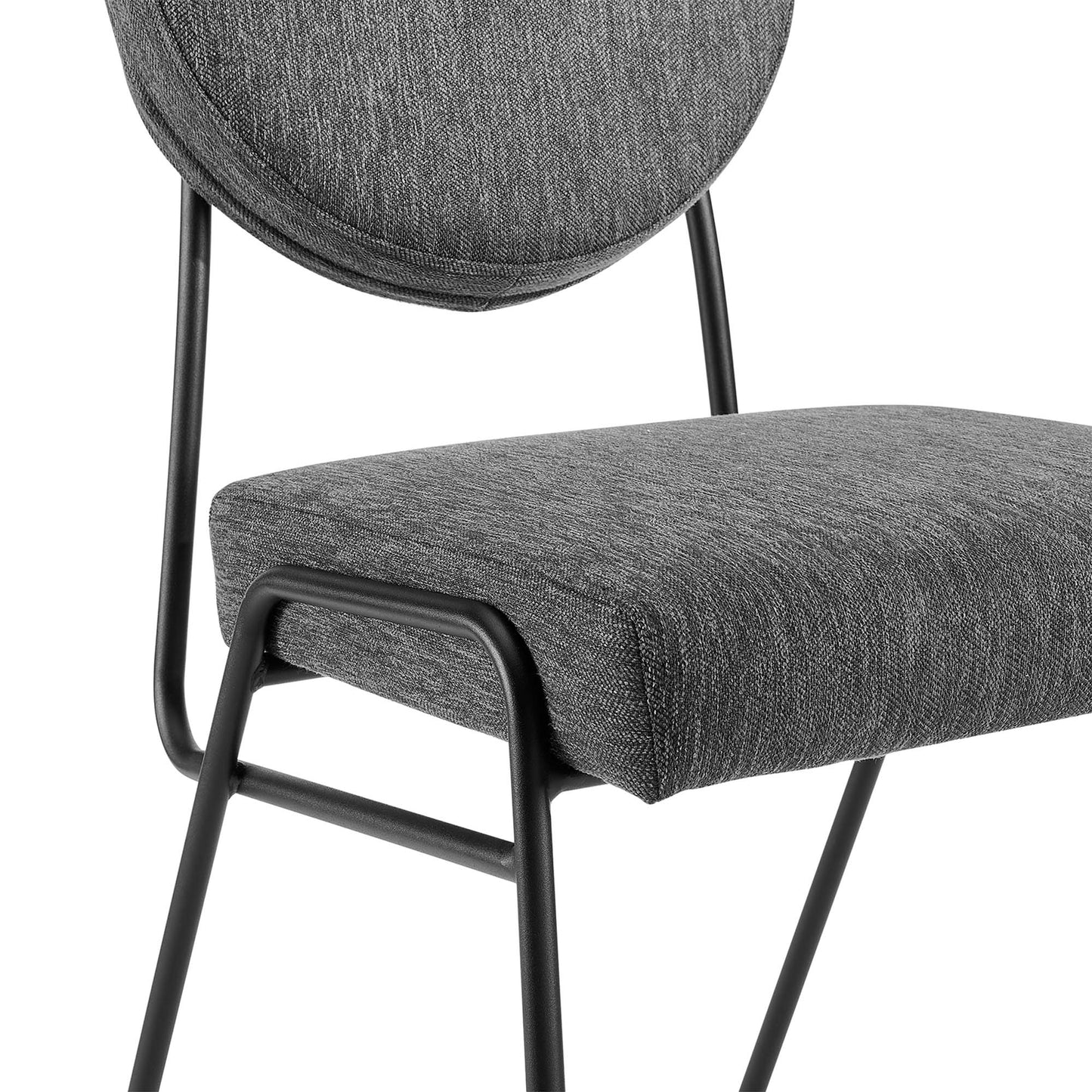 Craft Upholstered Fabric Dining Side Chairs Set of 2