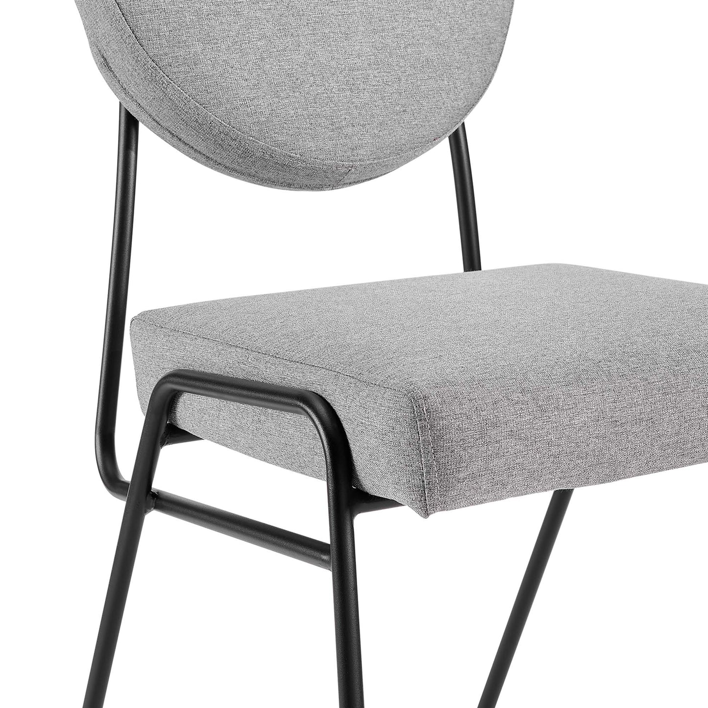 Craft Upholstered Fabric Dining Side Chairs Set of 2