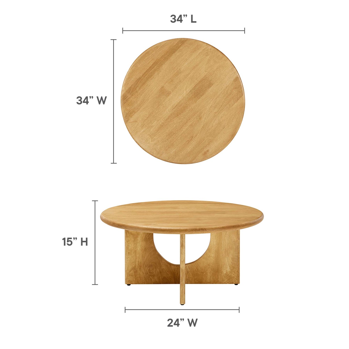 Rivian Round 34" Coffee Table