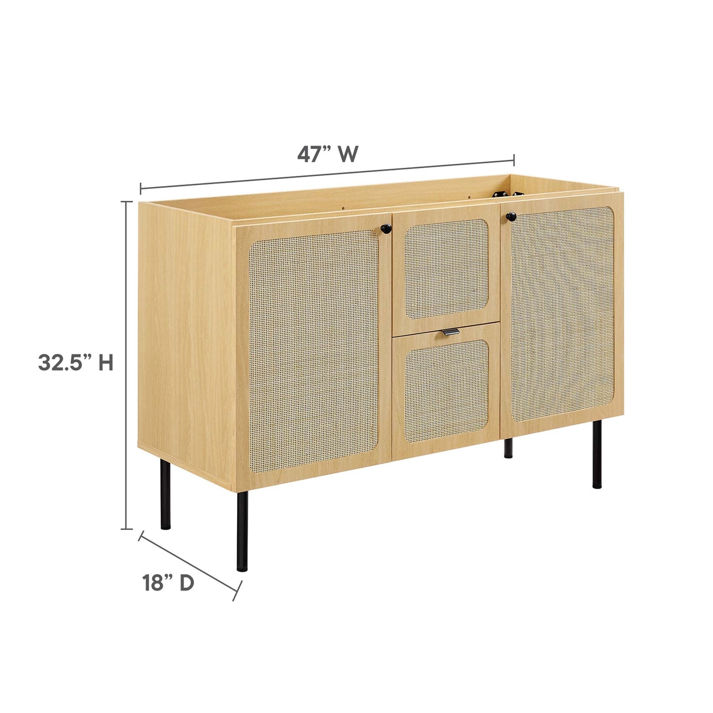 Meuble-lavabo de salle de bain Chaucer 48" (lavabo non inclus) par Modway