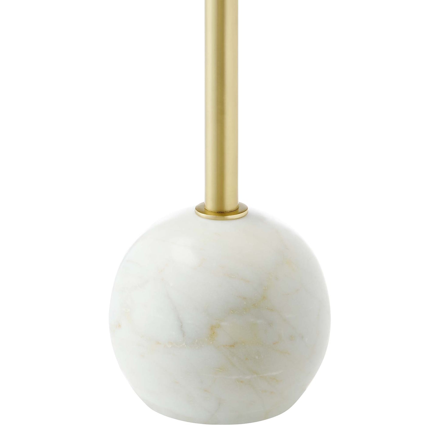 Aliza Round White Marble Side Table