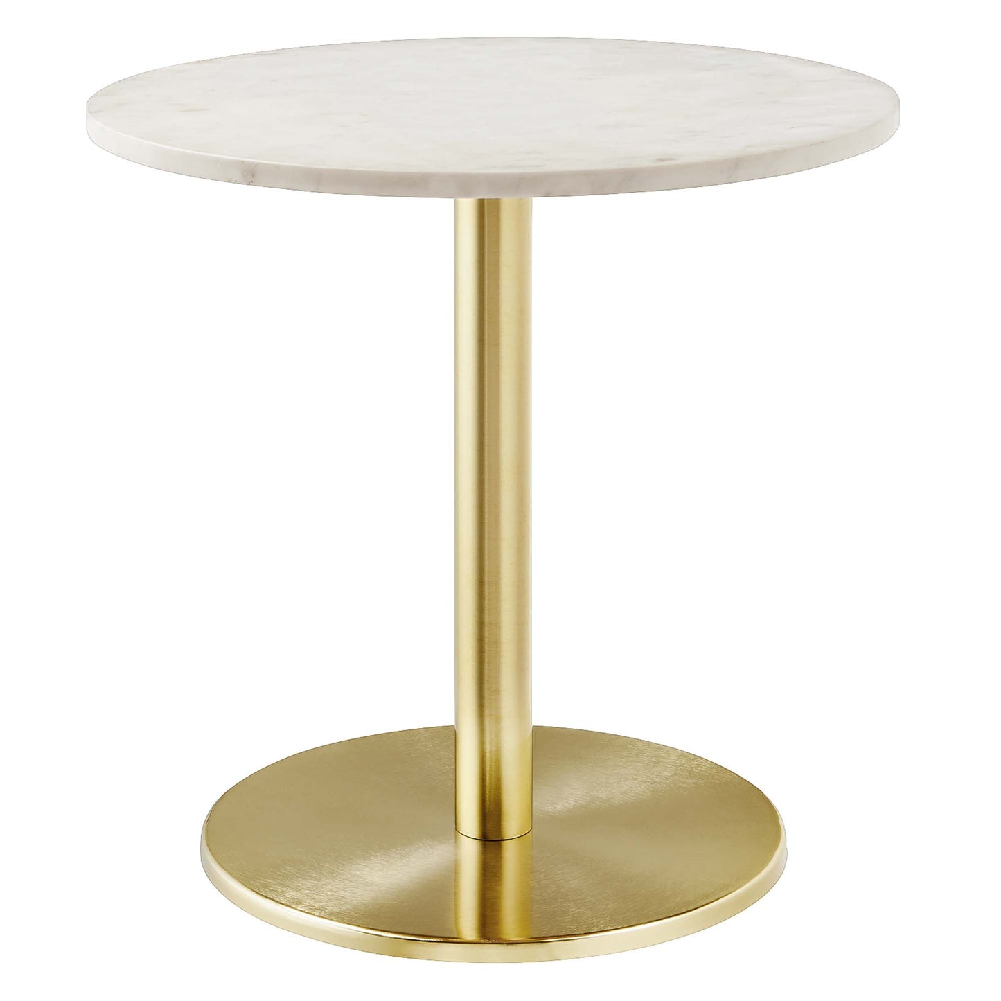 Viva Round White Marble Side Table