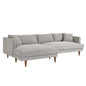 Zoya Left-Facing Down Filled Overstuffed Sectional Sofa