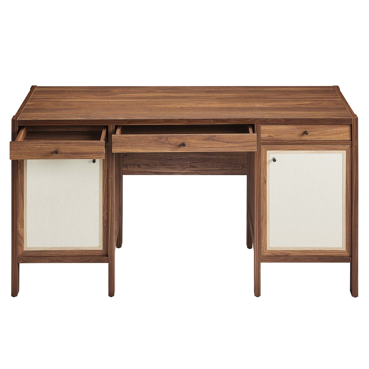 Capri 58" Wood Grain Office Desk