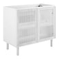 Calla 36" Perforated Metal Bathroom Vanity Cabinet (Sink Basin Not Included)