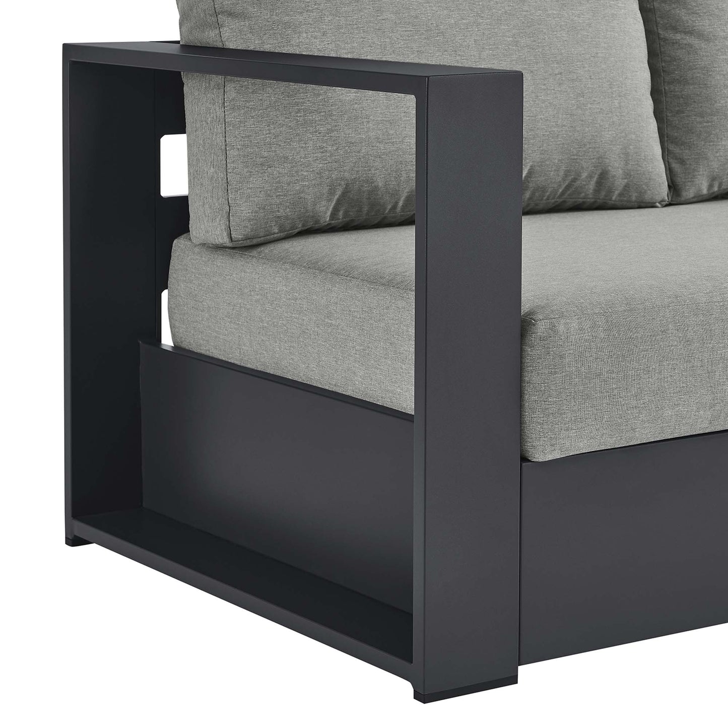 Tahoe Outdoor Patio Powder-Coated Aluminum Modular Left-Facing Loveseat