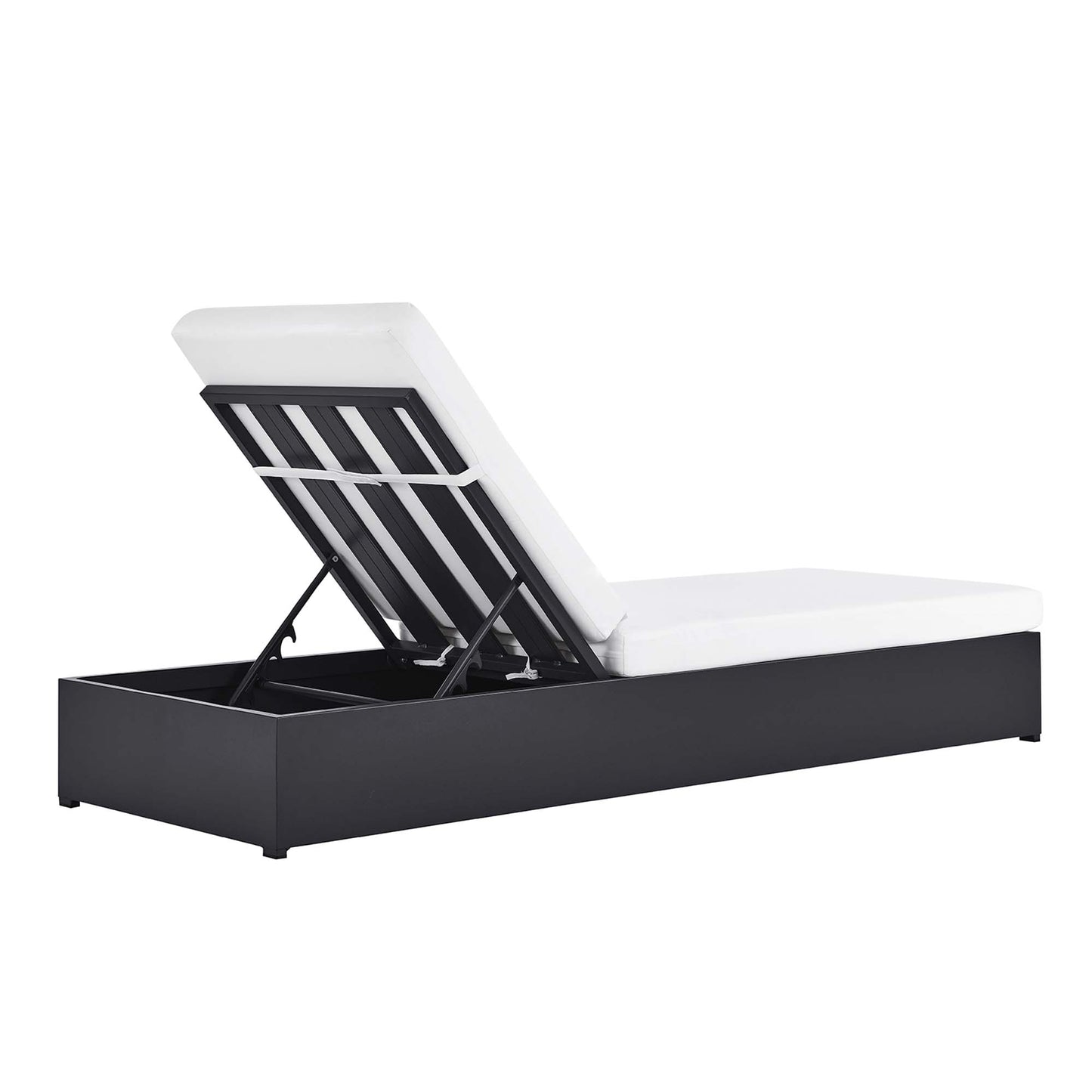 Tahoe Outdoor Patio Powder-Coated Aluminum Chaise Lounge Chair