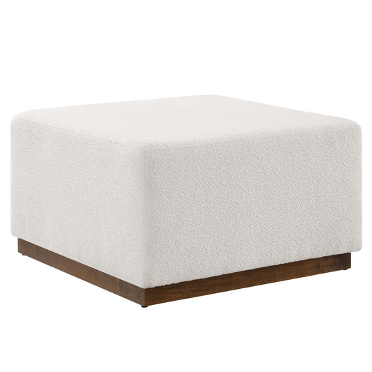 Tilden Large 28" Square Boucle Upholstered Ottoman