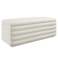 Mezzo Boucle Upholstered Storage Bench