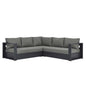 Tahoe 3-Piece Outdoor Patio Powder-Coated Aluminum Sectional Sofa Set