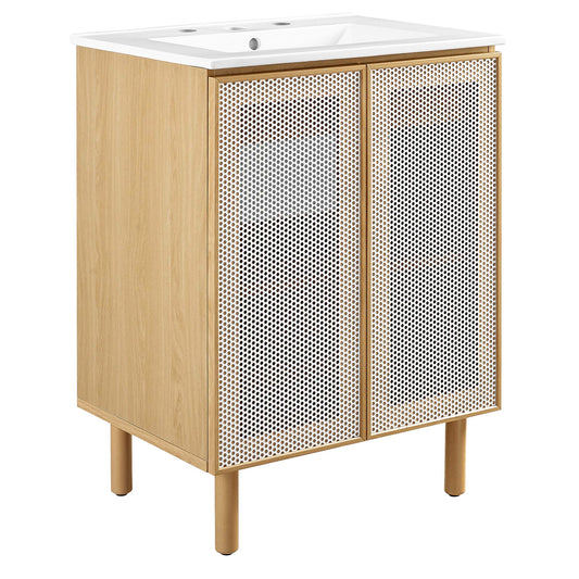 Calla 24" Perforated Metal Bathroom Vanity