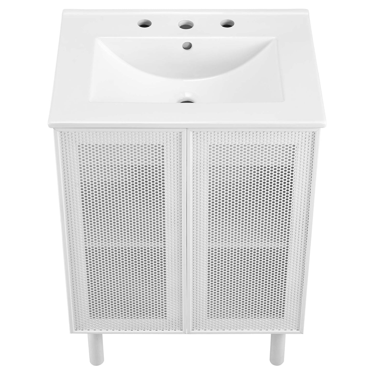 Calla 24" Perforated Metal Bathroom Vanity