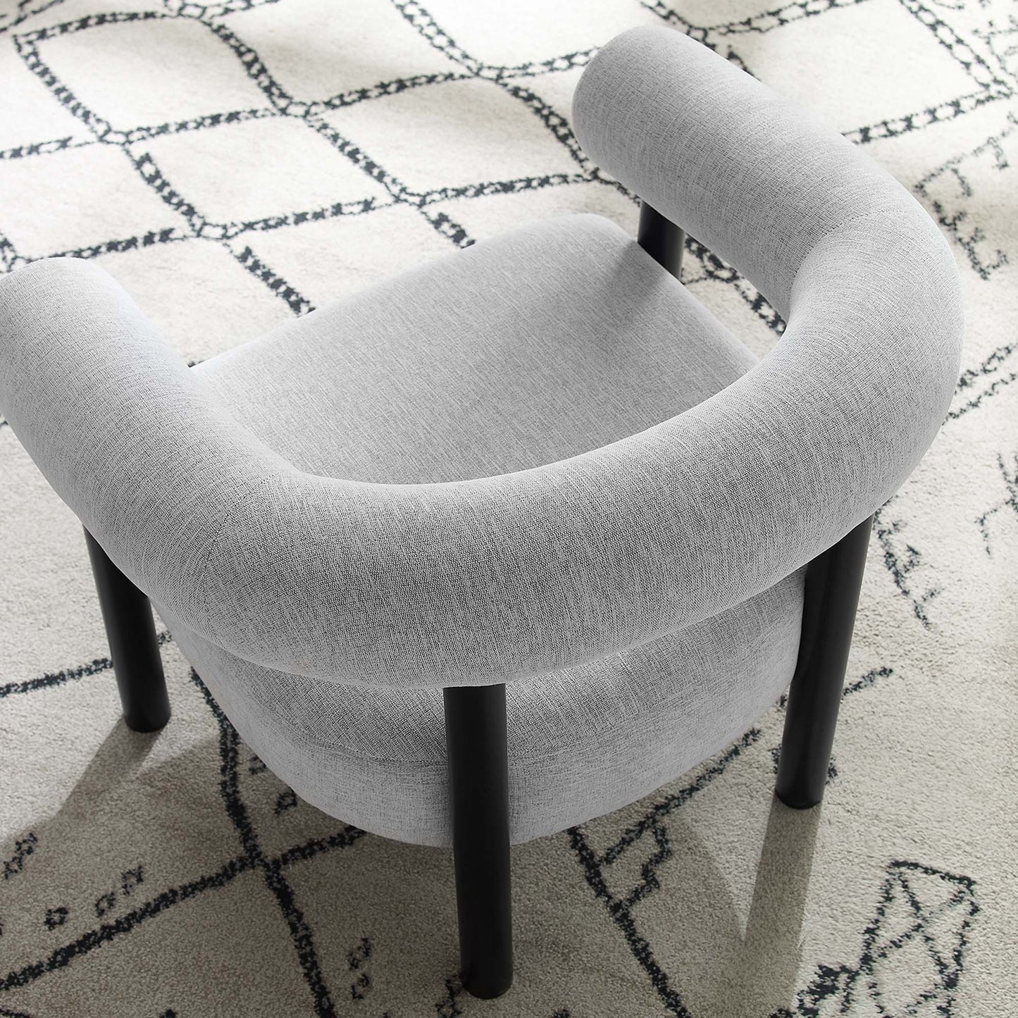 Sable Upholstered Fabric Armchair by Modway