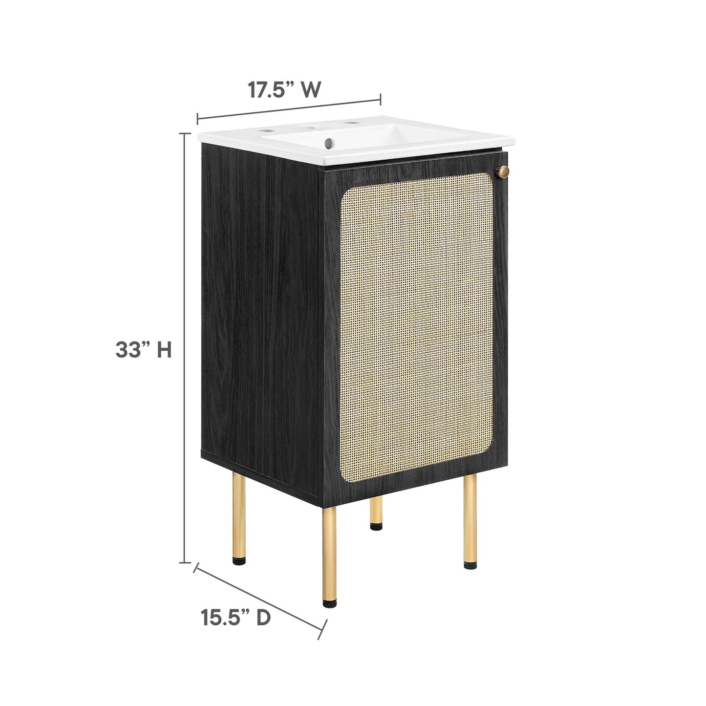 Meuble-lavabo Chaucer 18" par Modway