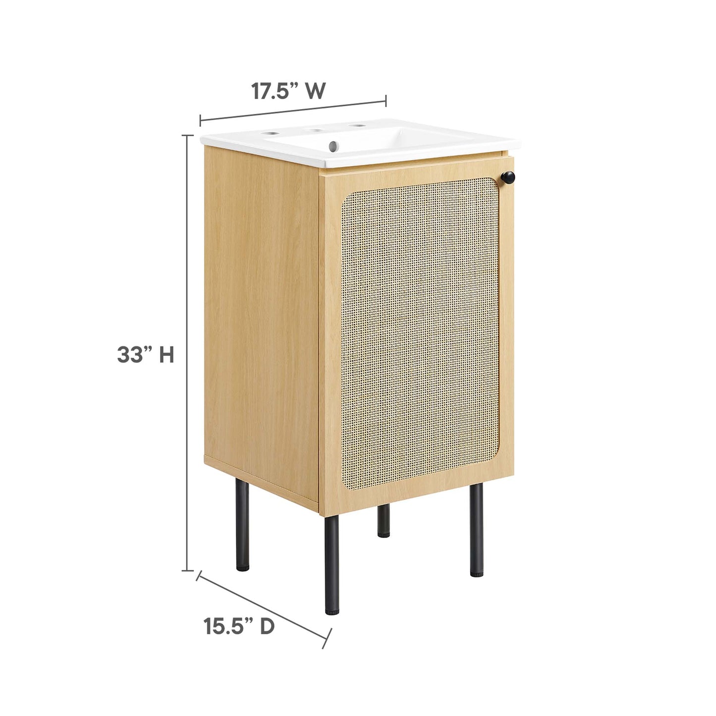 Meuble-lavabo Chaucer 18" par Modway