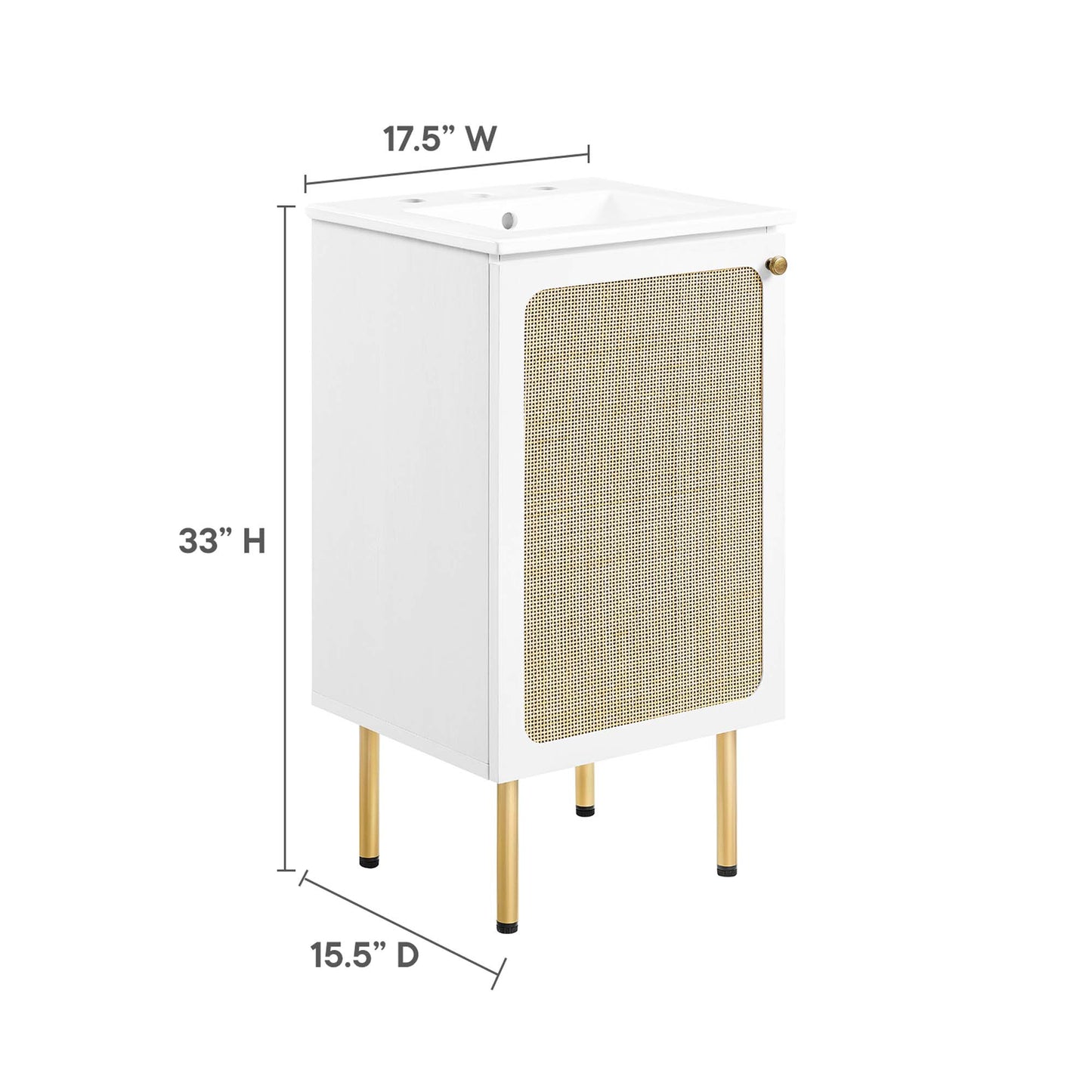 Meuble-lavabo Chaucer 18" par Modway