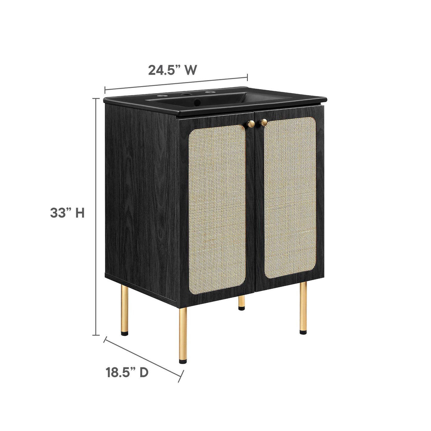 Meuble-lavabo Chaucer de 24 po par Modway