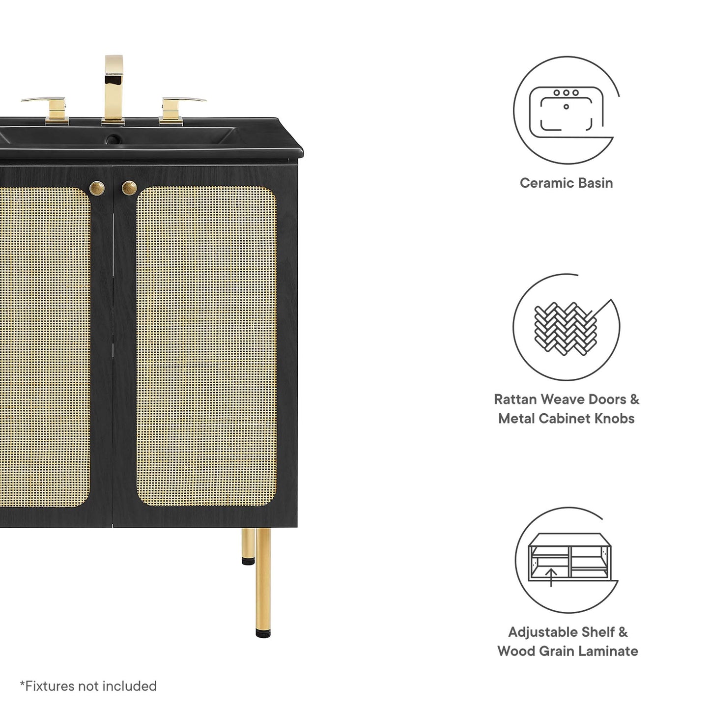 Meuble-lavabo Chaucer de 24 po par Modway