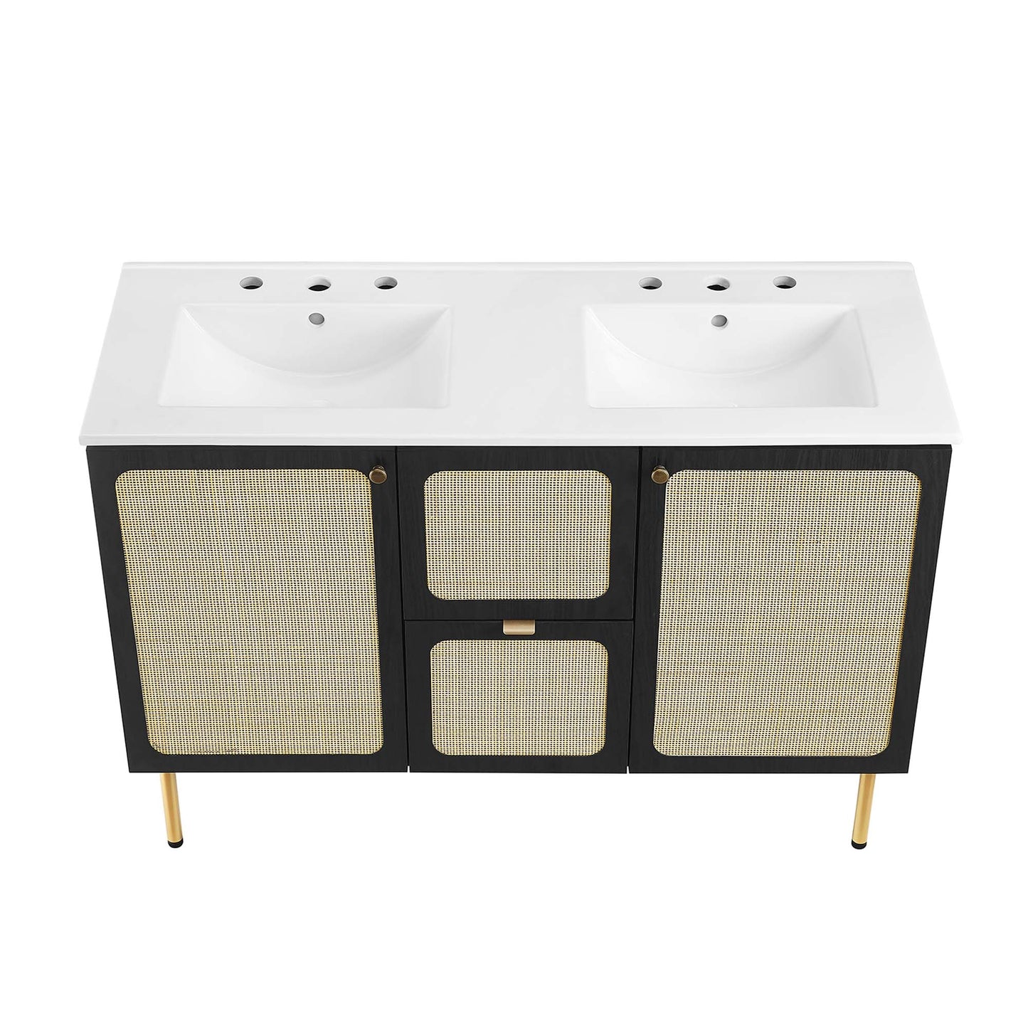 Meuble-lavabo double Chaucer de 48 po par Modway