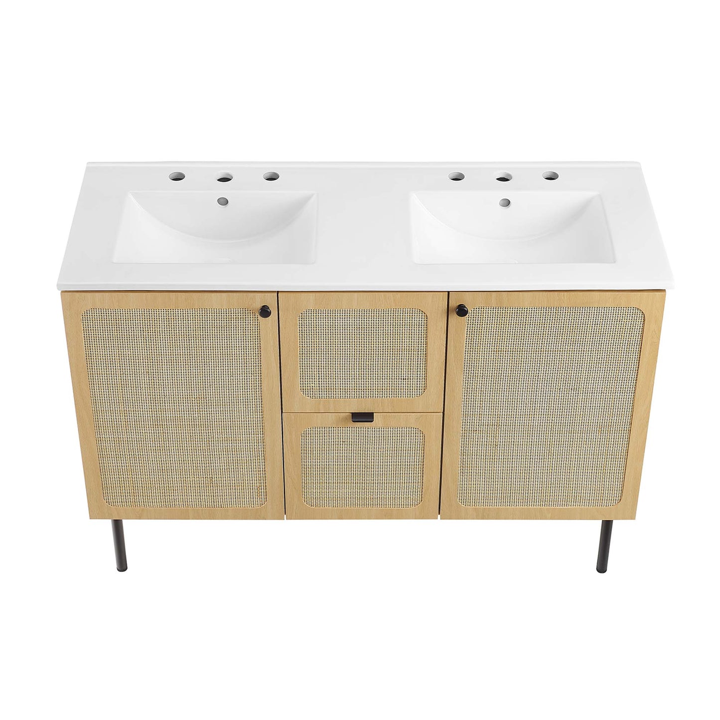 Meuble-lavabo double Chaucer de 48 po par Modway