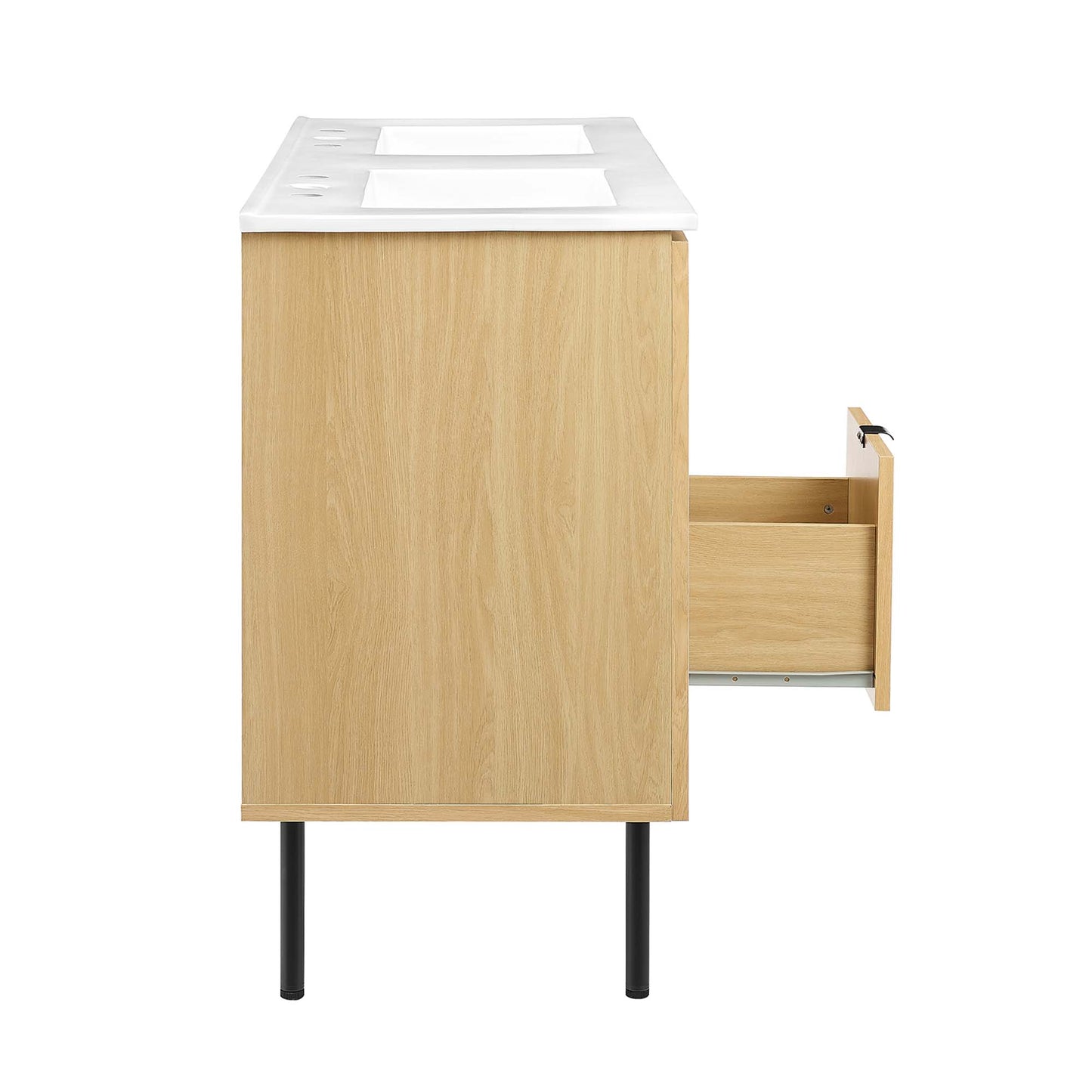 Meuble-lavabo double Chaucer de 48 po par Modway