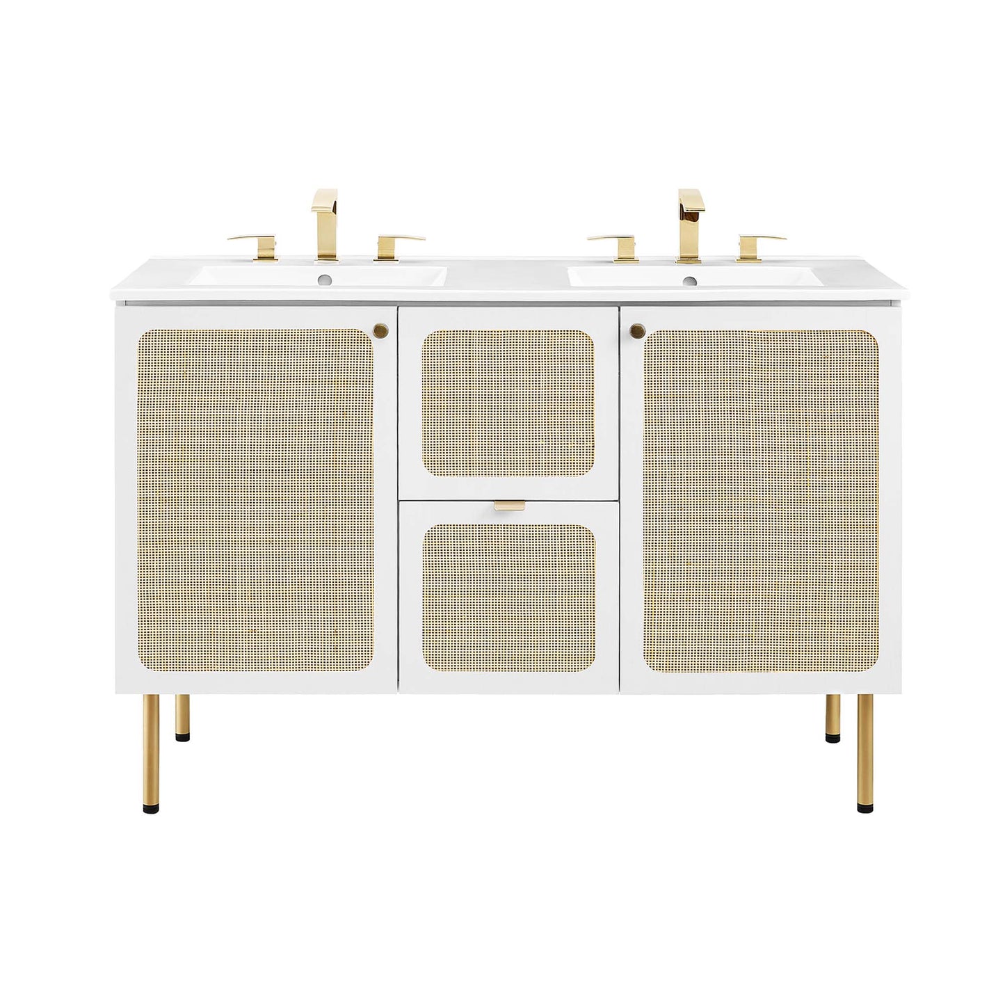 Meuble-lavabo double Chaucer de 48 po par Modway