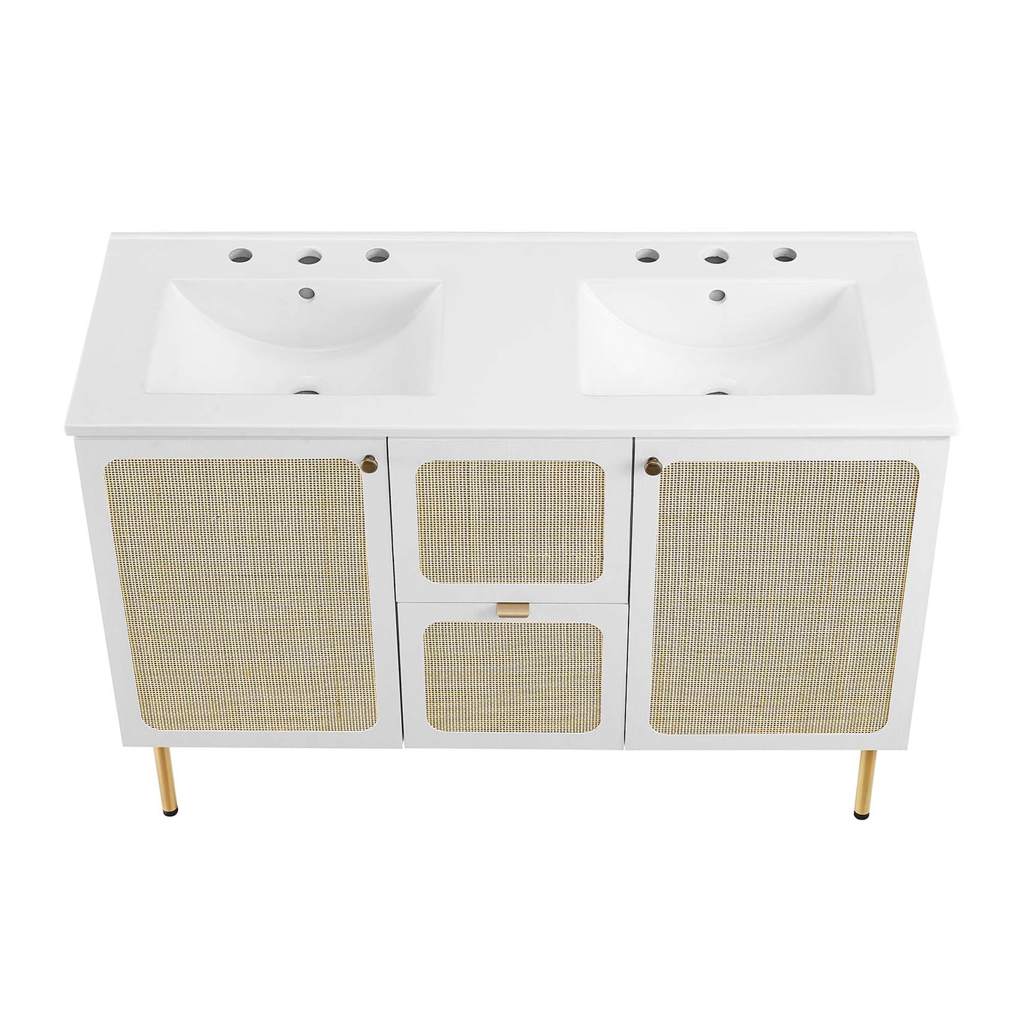 Meuble-lavabo double Chaucer de 48 po par Modway