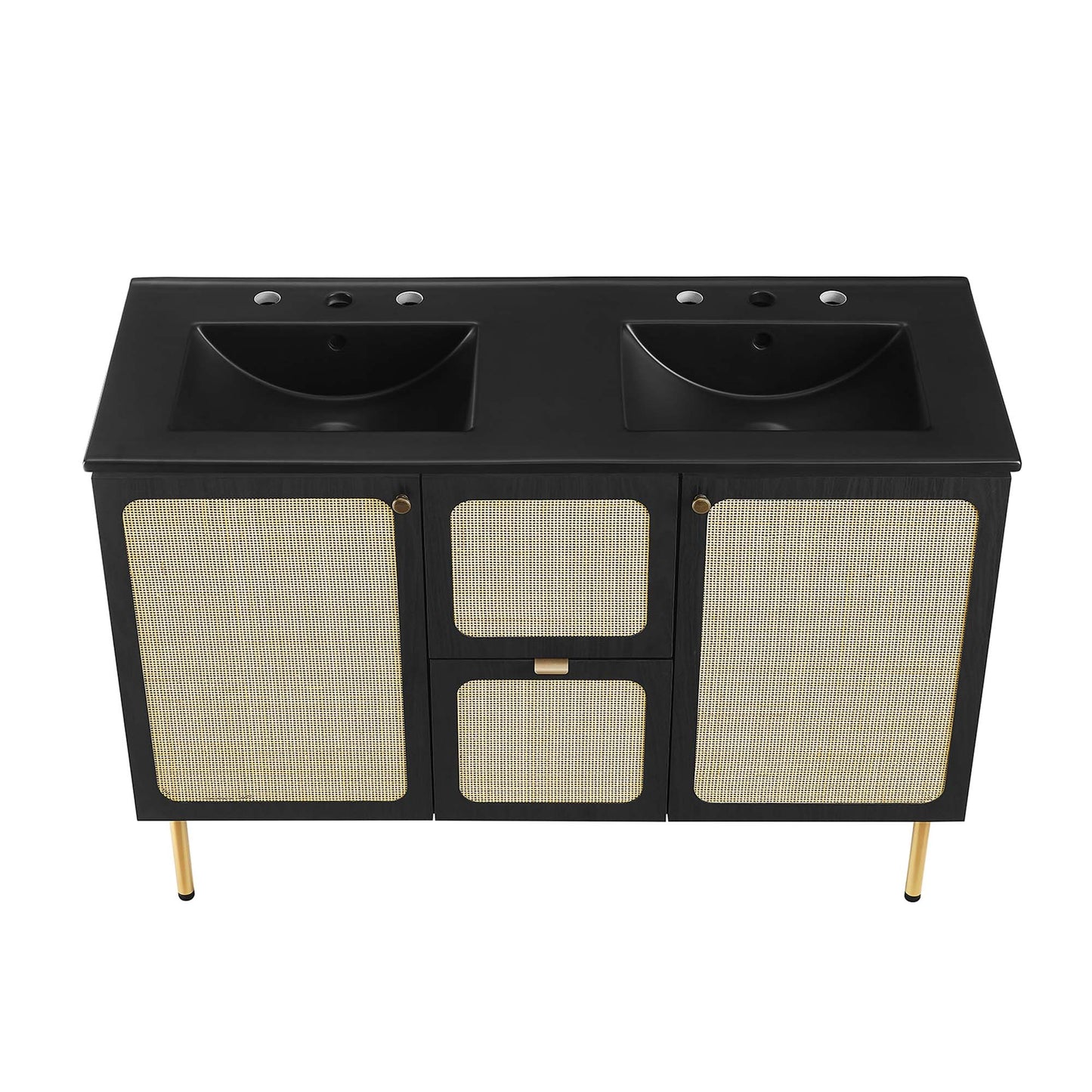 Meuble-lavabo double Chaucer de 48 po par Modway