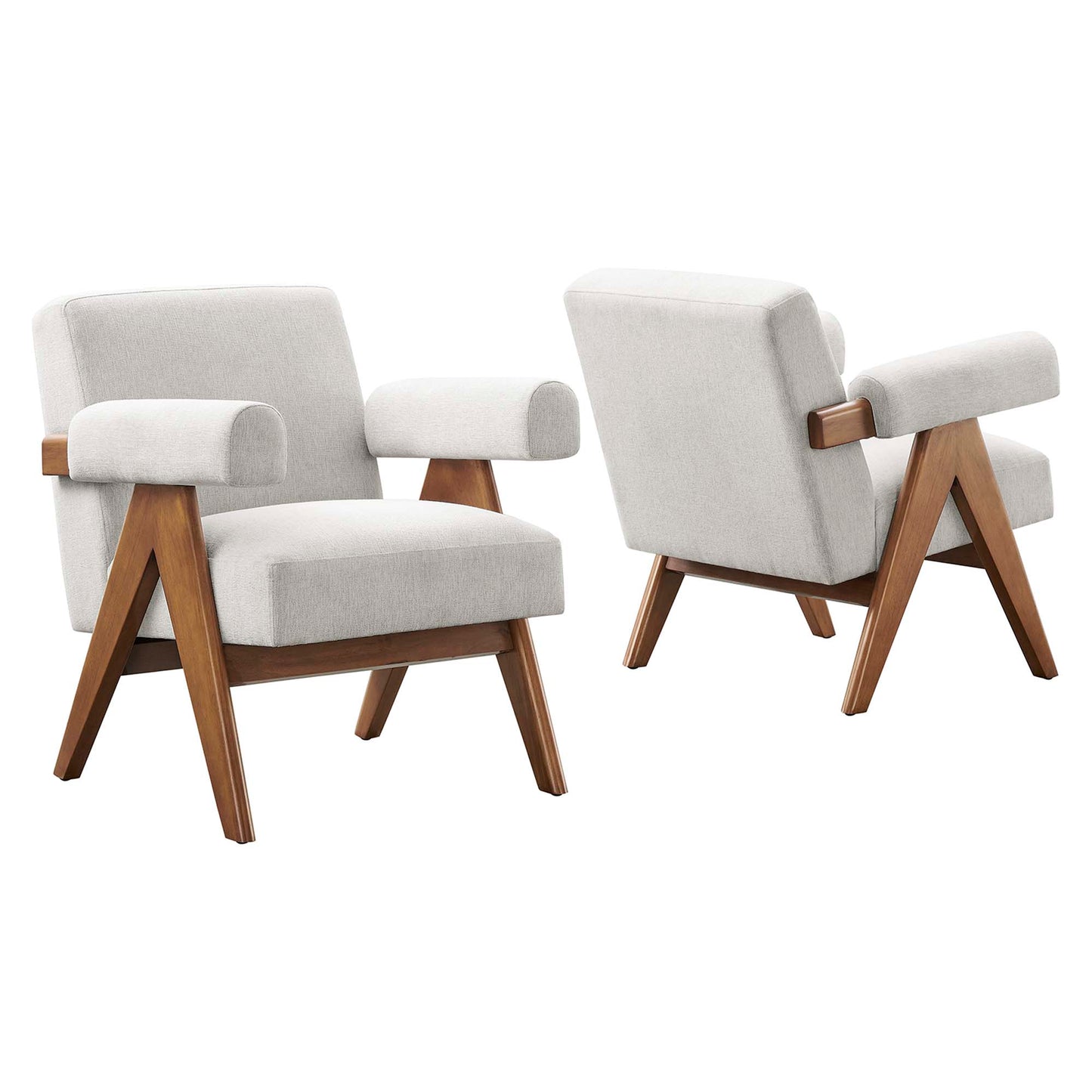 Lyra Fabric Armchair Set of 2