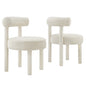 Toulouse Boucle Fabric Dining Chair Set of 2