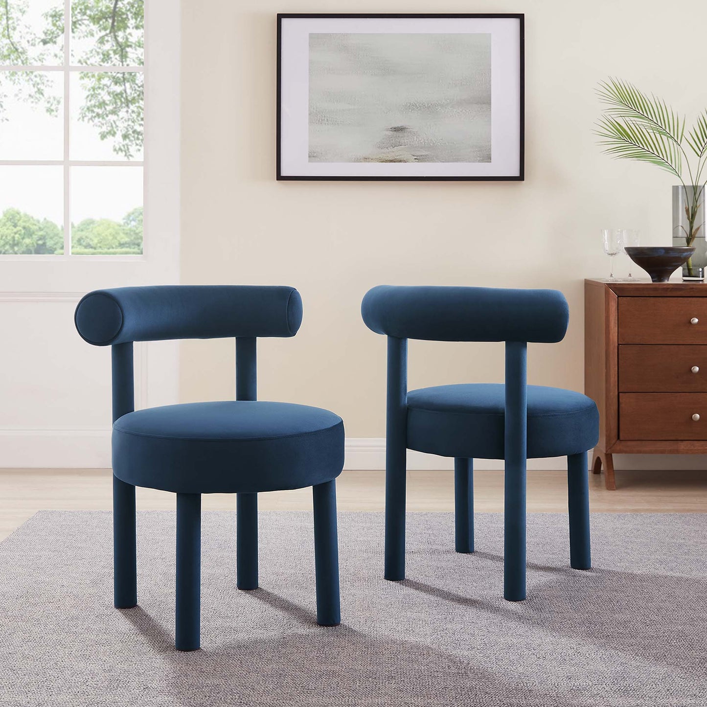 Toulouse Performance Velvet Dining Chair Set of 2