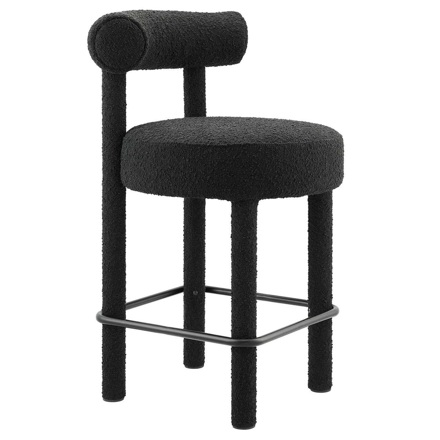 Toulouse Boucle Fabric Counter Stool Set of 2