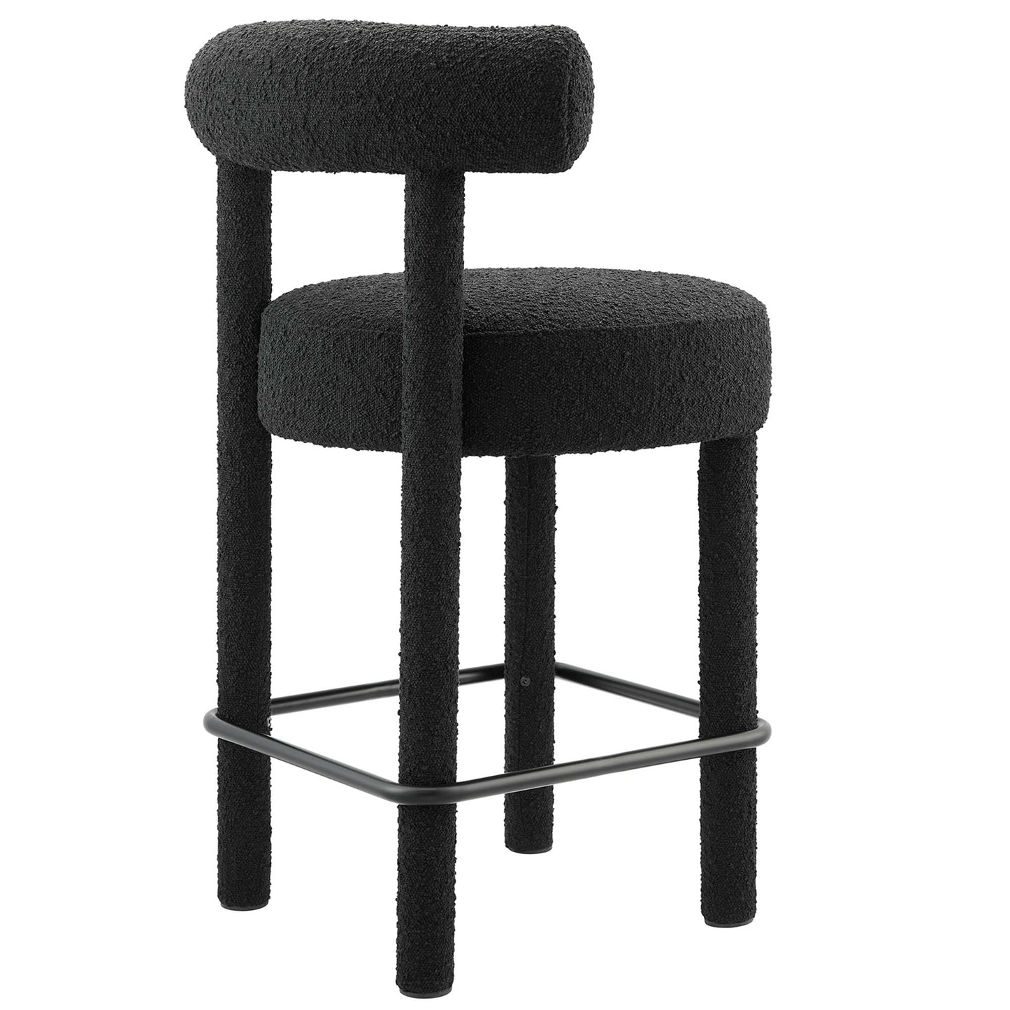 Toulouse Boucle Fabric Counter Stool Set of 2