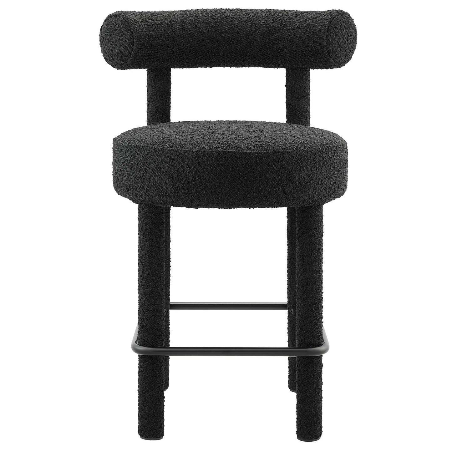 Toulouse Boucle Fabric Counter Stool Set of 2