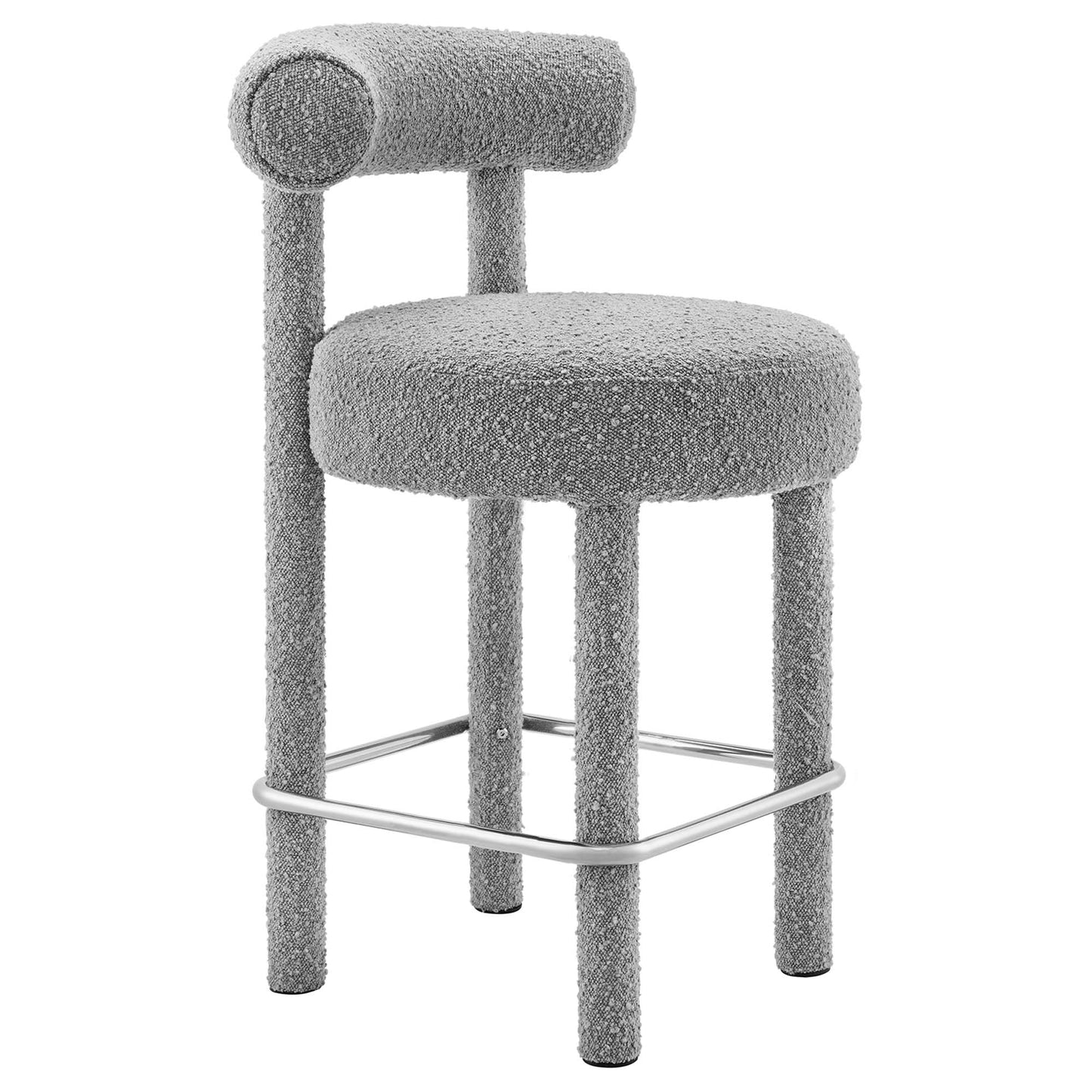 Toulouse Boucle Fabric Counter Stool Set of 2