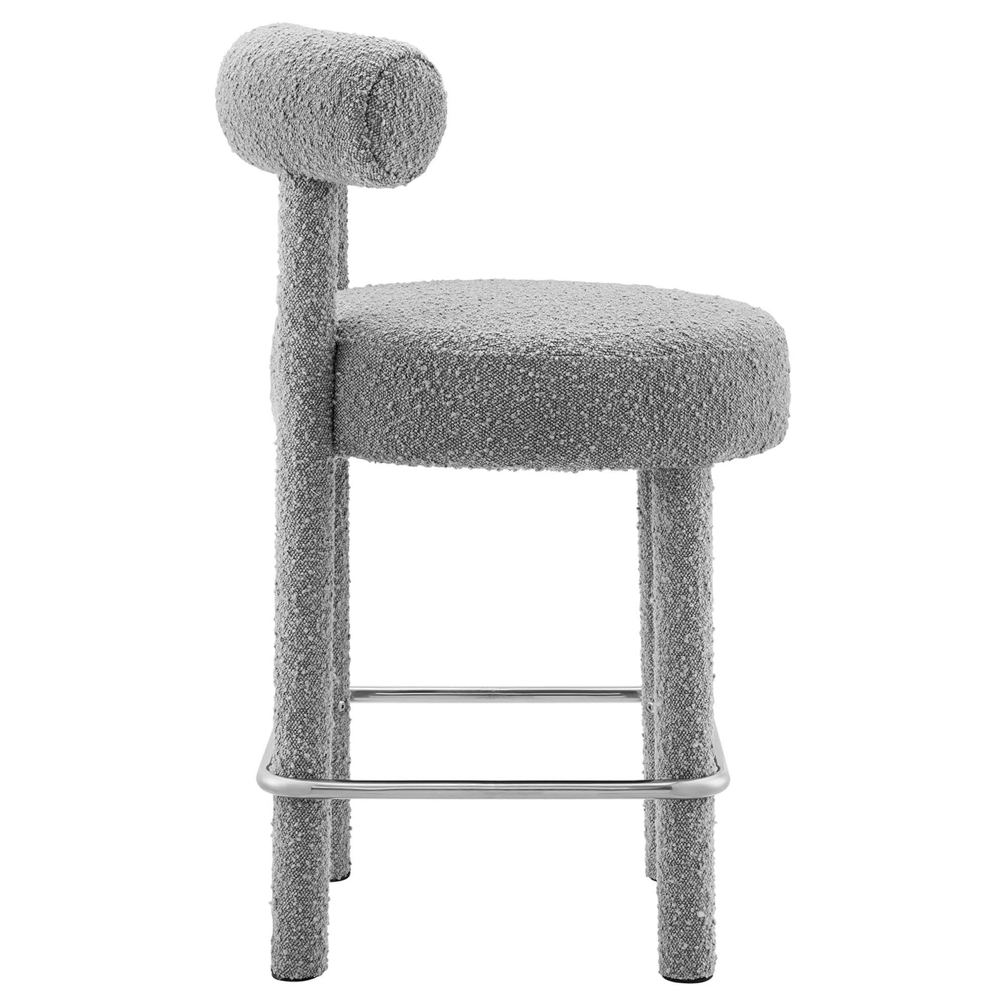 Toulouse Boucle Fabric Counter Stool Set of 2