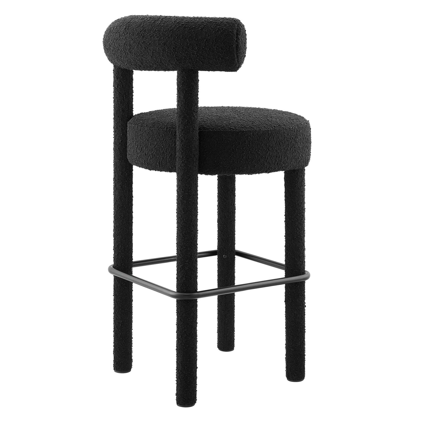 Toulouse Boucle Fabric Bar Stool Set of 2